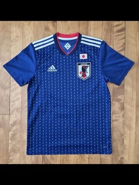 Japan Soccer Jersey Adidas Men's Small S 2018-2019 World Cup National Team JFA